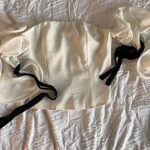 White shirt - corset